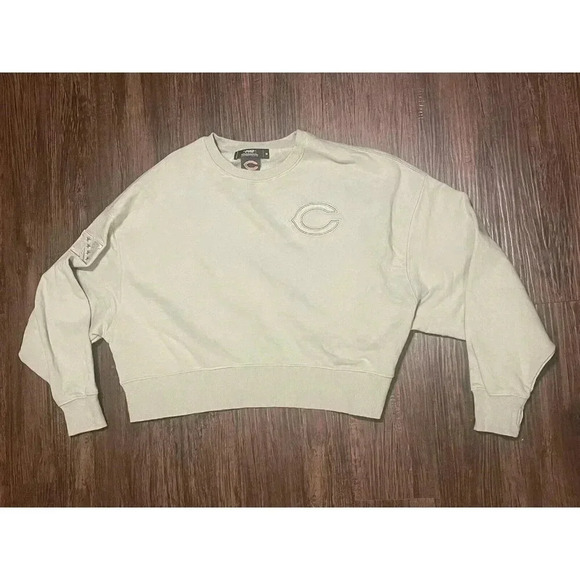 NFL Chicago Bears Pro Standard Green Woman’s‎ Pullover Oversized Sweater Medium - Picture 1 of 9